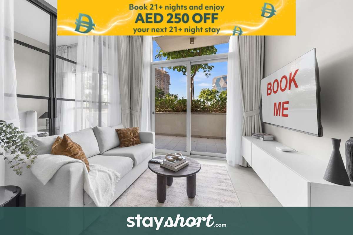 Free housekeeping visits during your stay - StayShort - 2 Bedroom sleeps 6 in Dubai Hills!