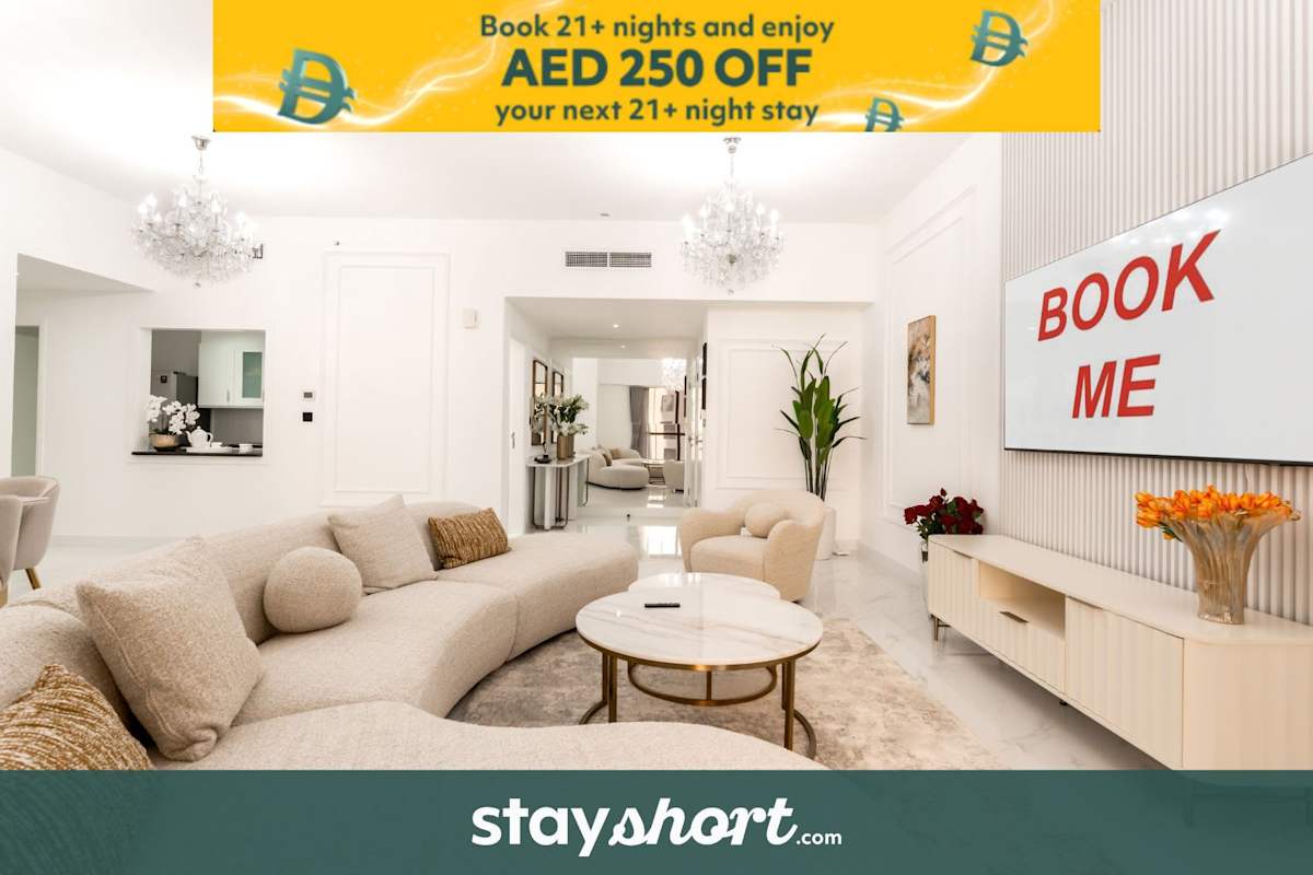 Free housekeeping visits during your stay - StayShort - Modern 4 Bed Apartment in JBR that Sleeps 8