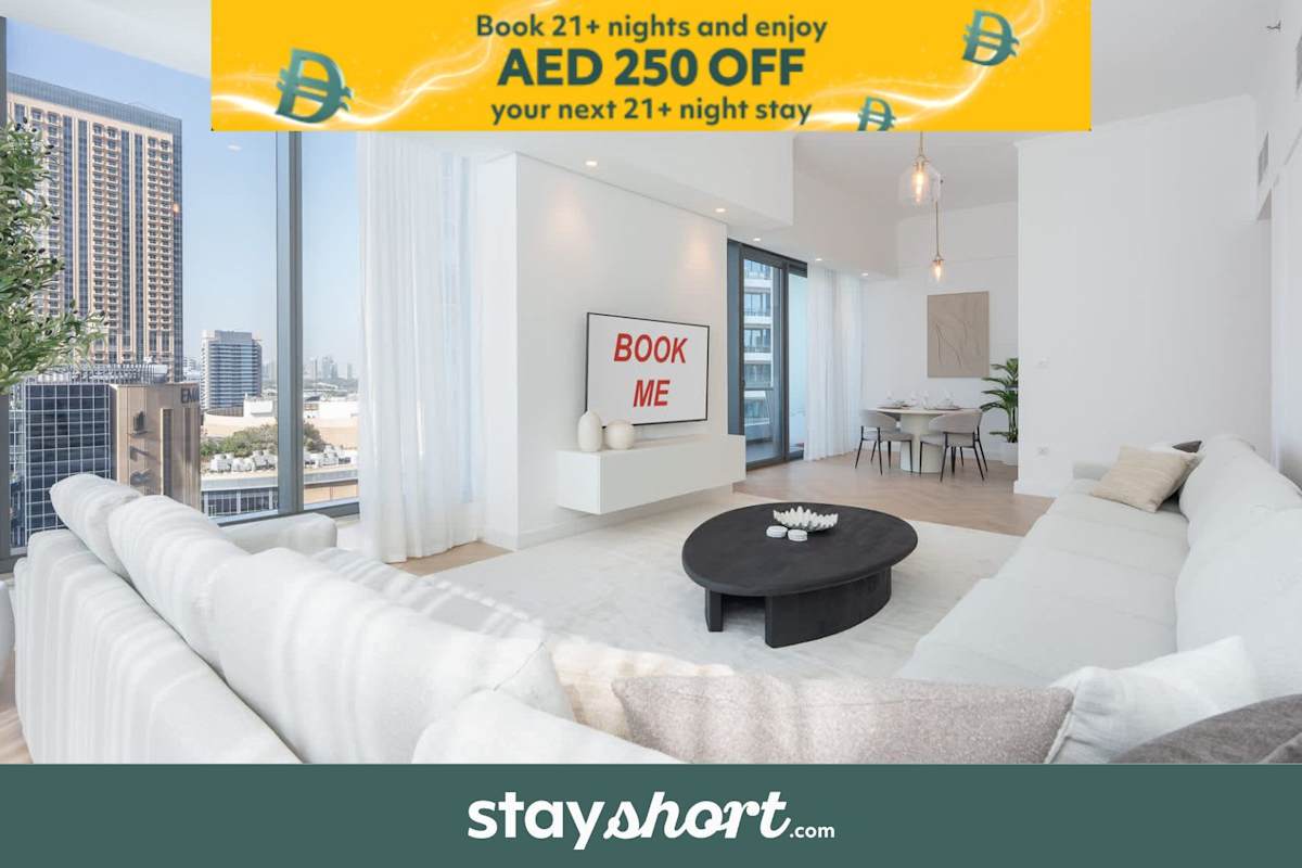 StayShort - Luxury 2BR Canal View - Silverene, Dubai Marina