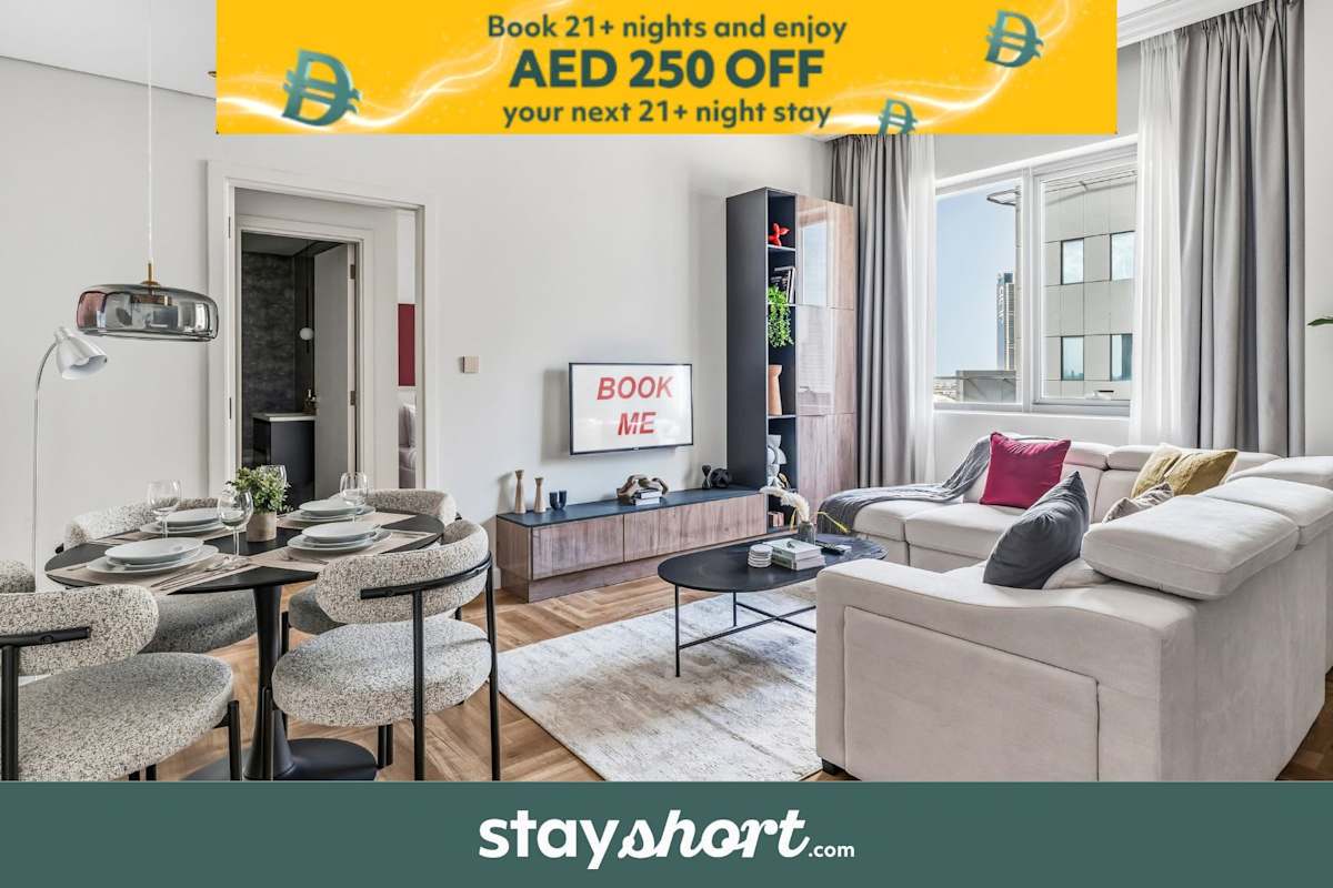 StayShort - Beautiful 1 Bed Apartment in Business Bay that Sleeps 4!