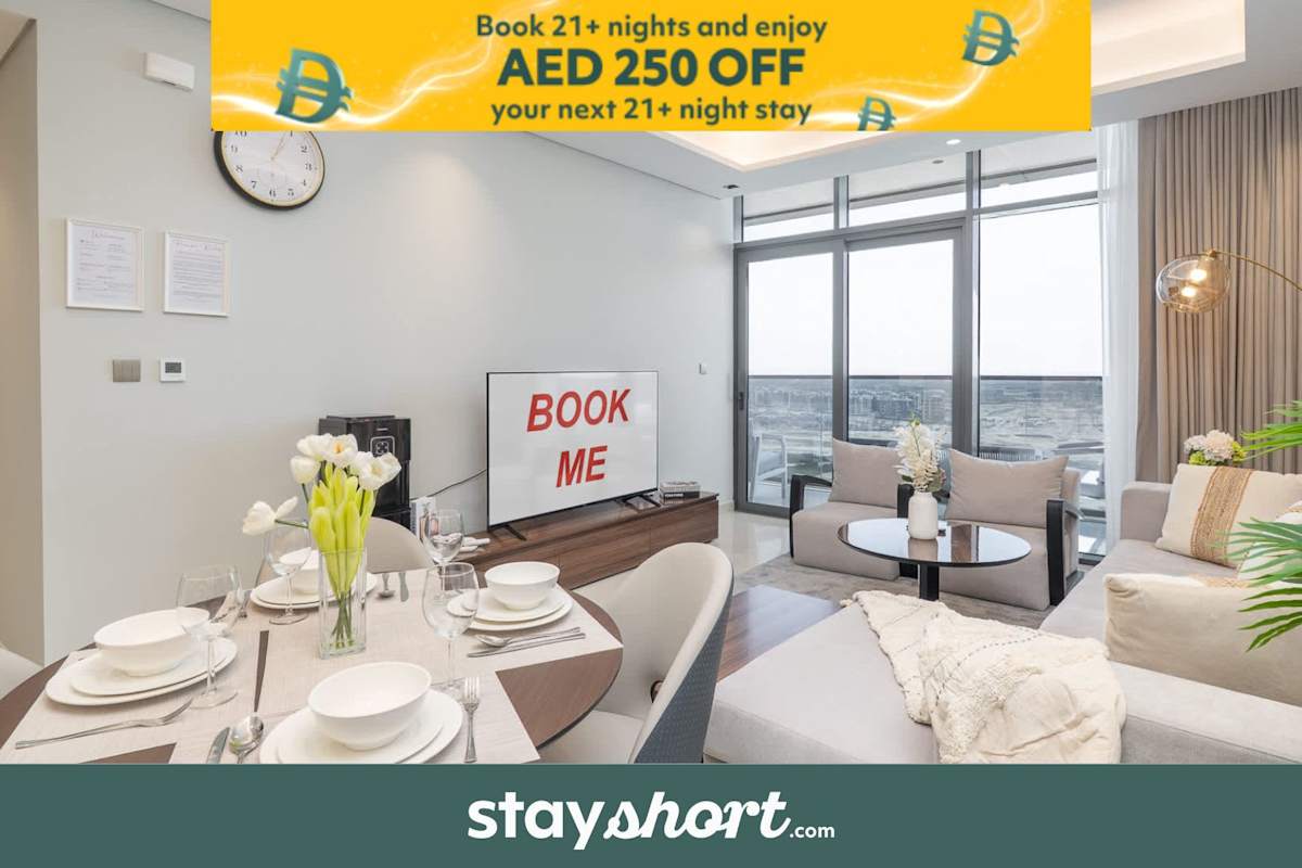 Free housekeeping visits during your stay - StayShort - Elegant 2BR Retreat in Nobles Tower