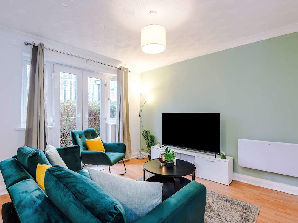A Hostahome-managed apartment set up for corporate and contractor stays, Manchester.