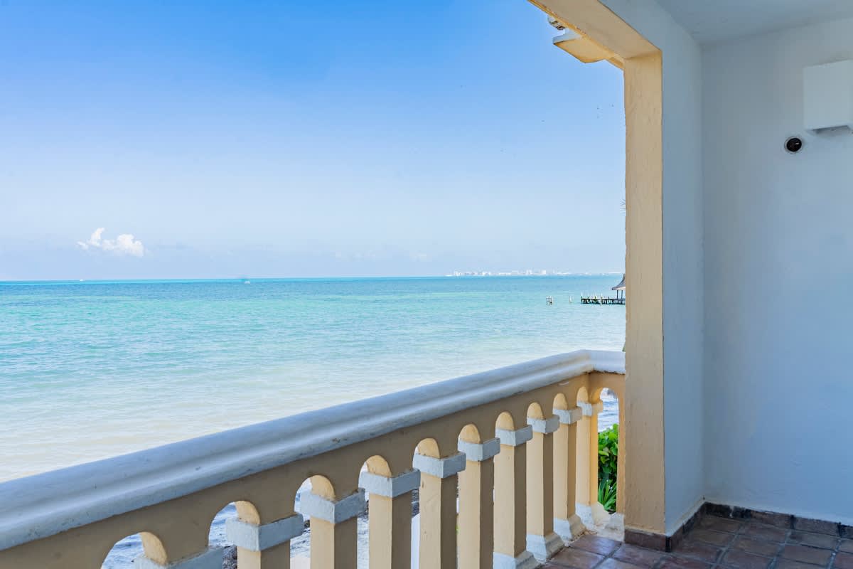 Private balcony with ocean view