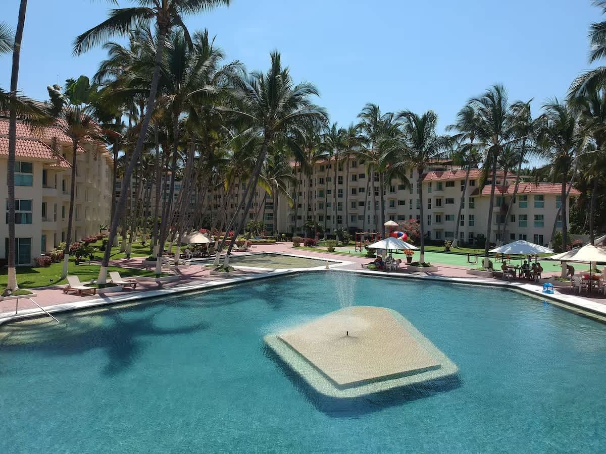 Shared resort heated pool