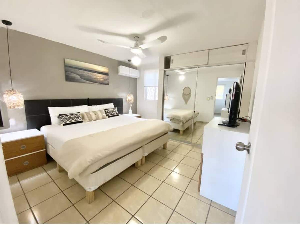 Bedroom with comfortable double bed