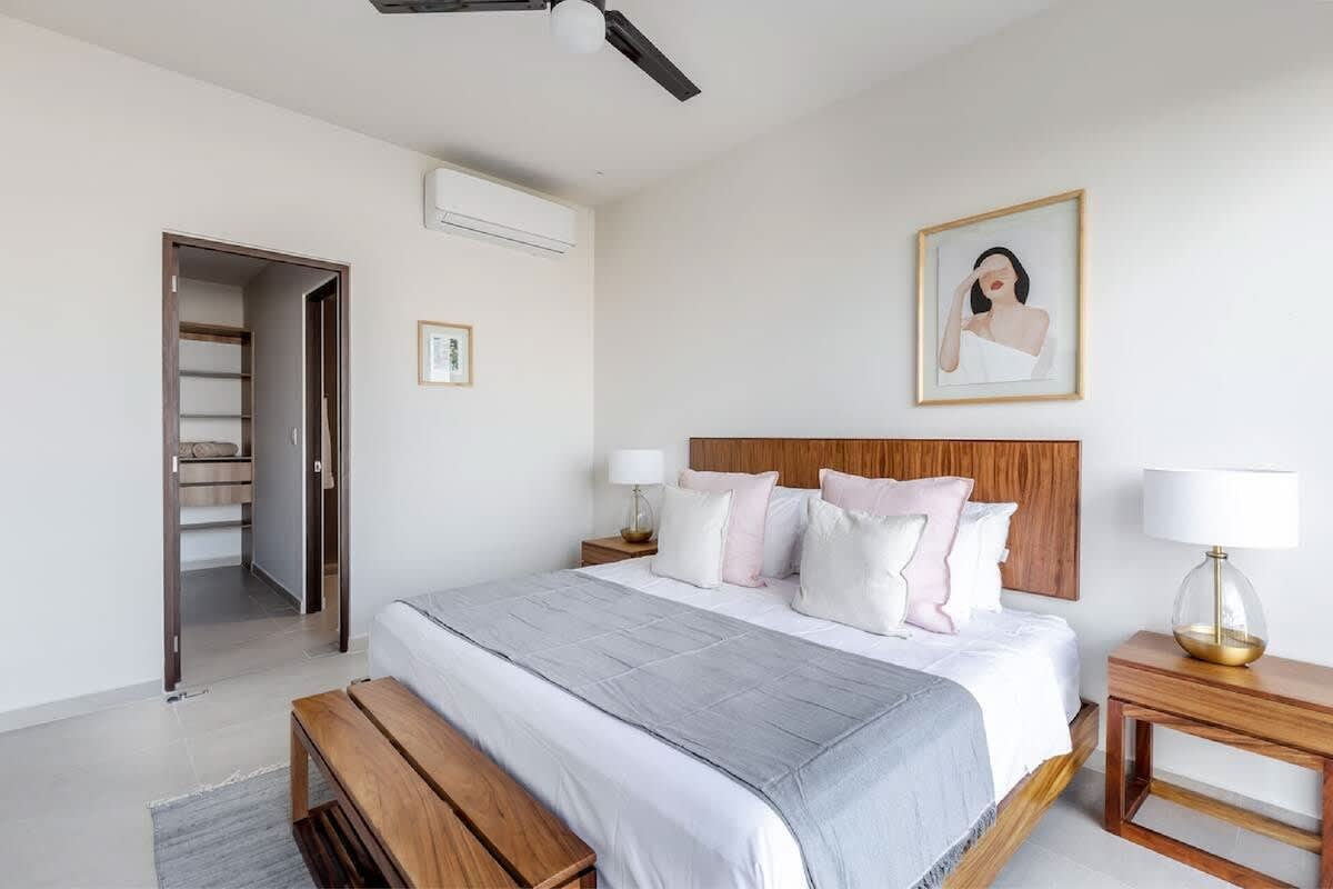 Bedroom with a king bed