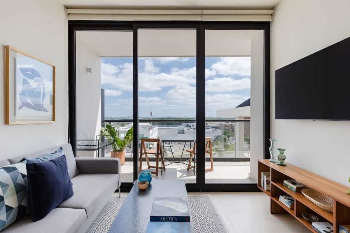 Living room with terrace