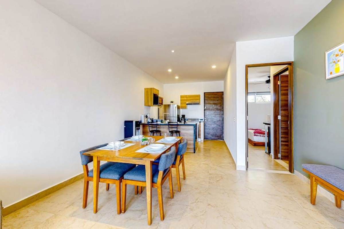 Dining area with seating for four