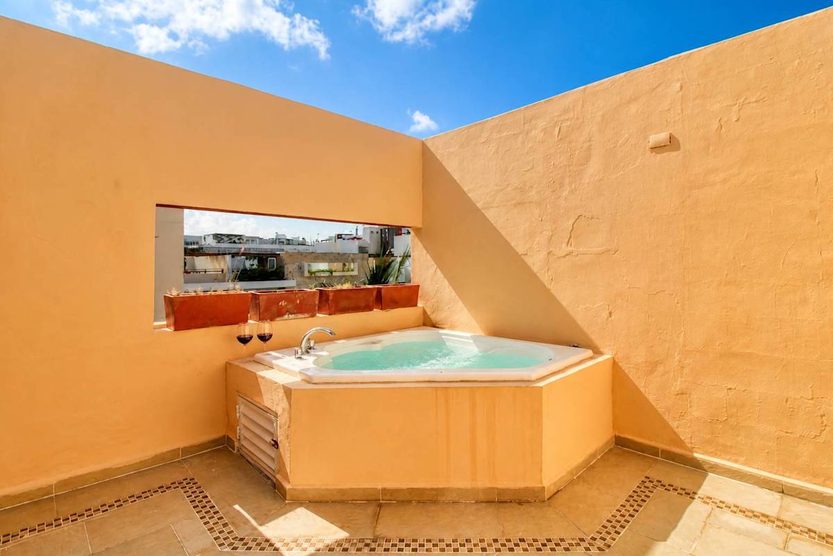 Private rooftop terrace with plunge pool