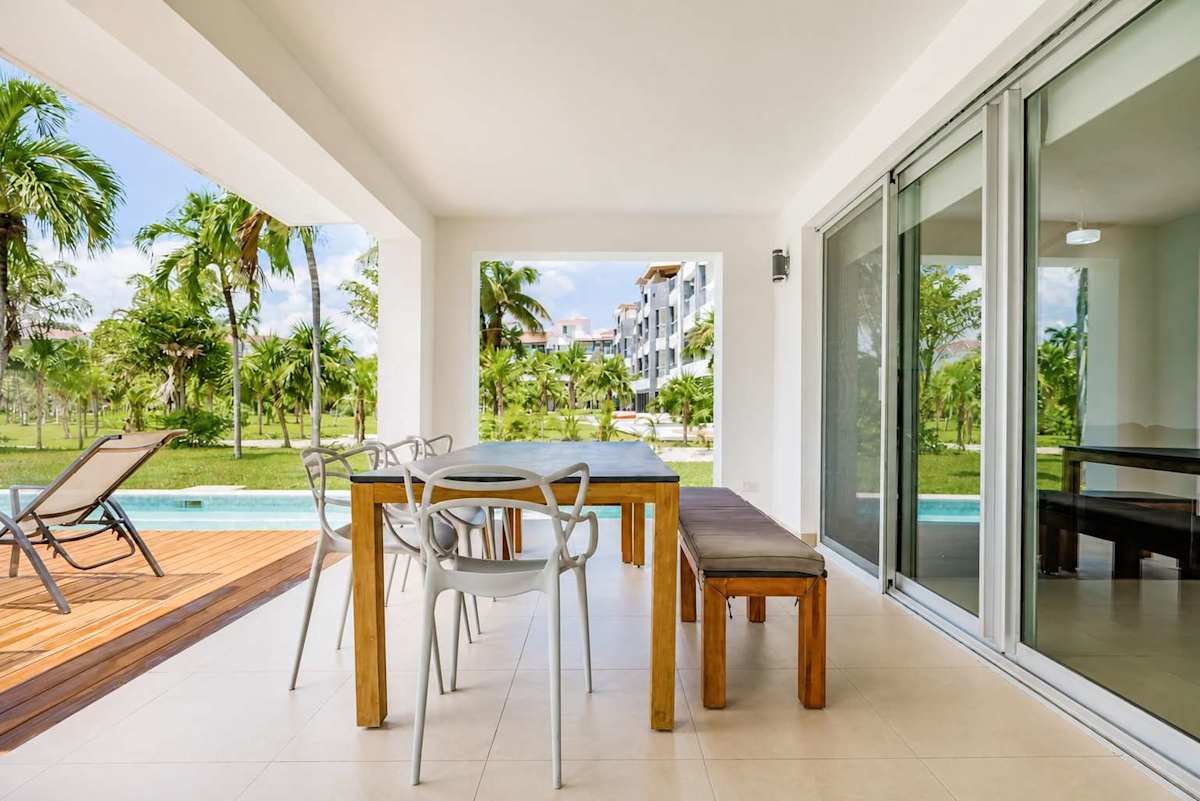 Private terrace with outdoor dining and ocean breeze