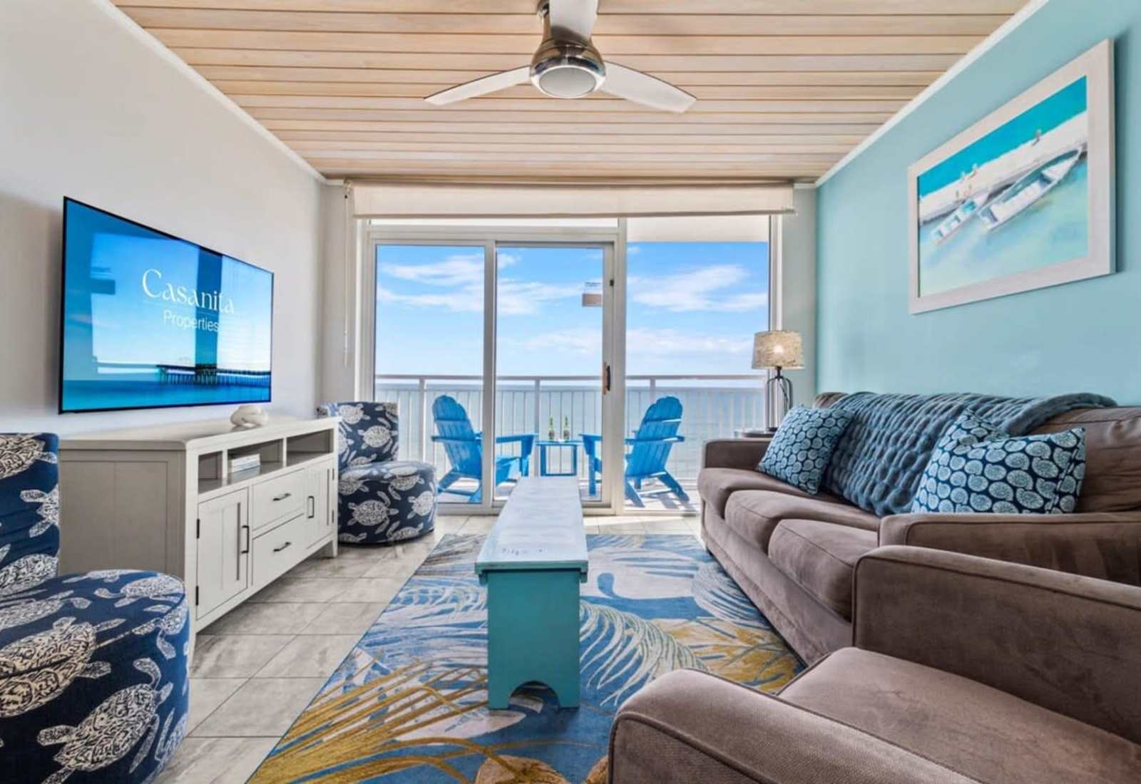 Perfect for unwinding after a day of sun and sand, this space offers comfort and tranquility with every glance outside.