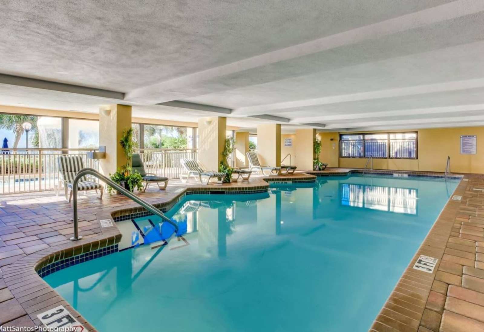 Cool off in the refreshing indoor pool, perfect for a swim