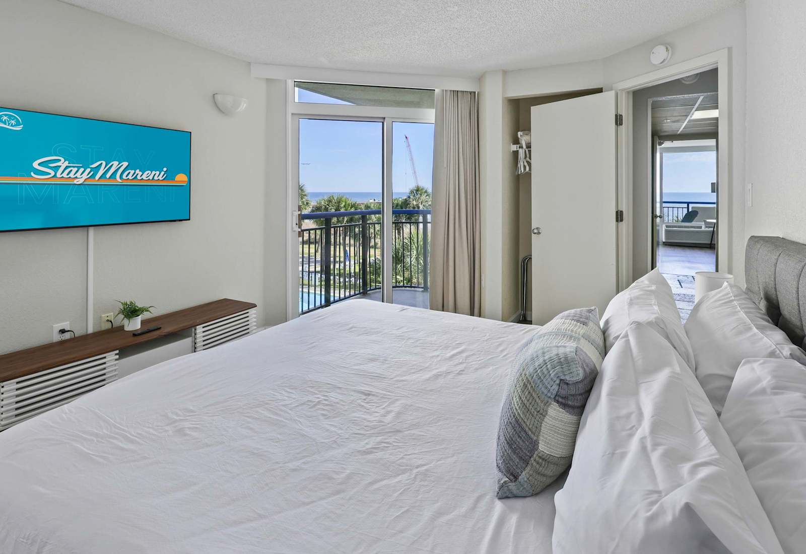 With the additional balcony extending off the bedroom, you're never too far away from the sounds of the waves lapping the shore.