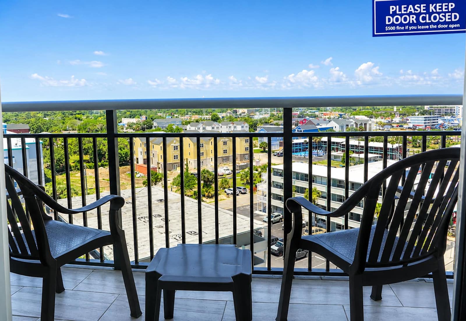 Start your morning with a cup of coffee and panoramic city views from your private balcony. Whether you're watching the sunrise, planning the day's adventures, or simply relaxing in the salty breeze.