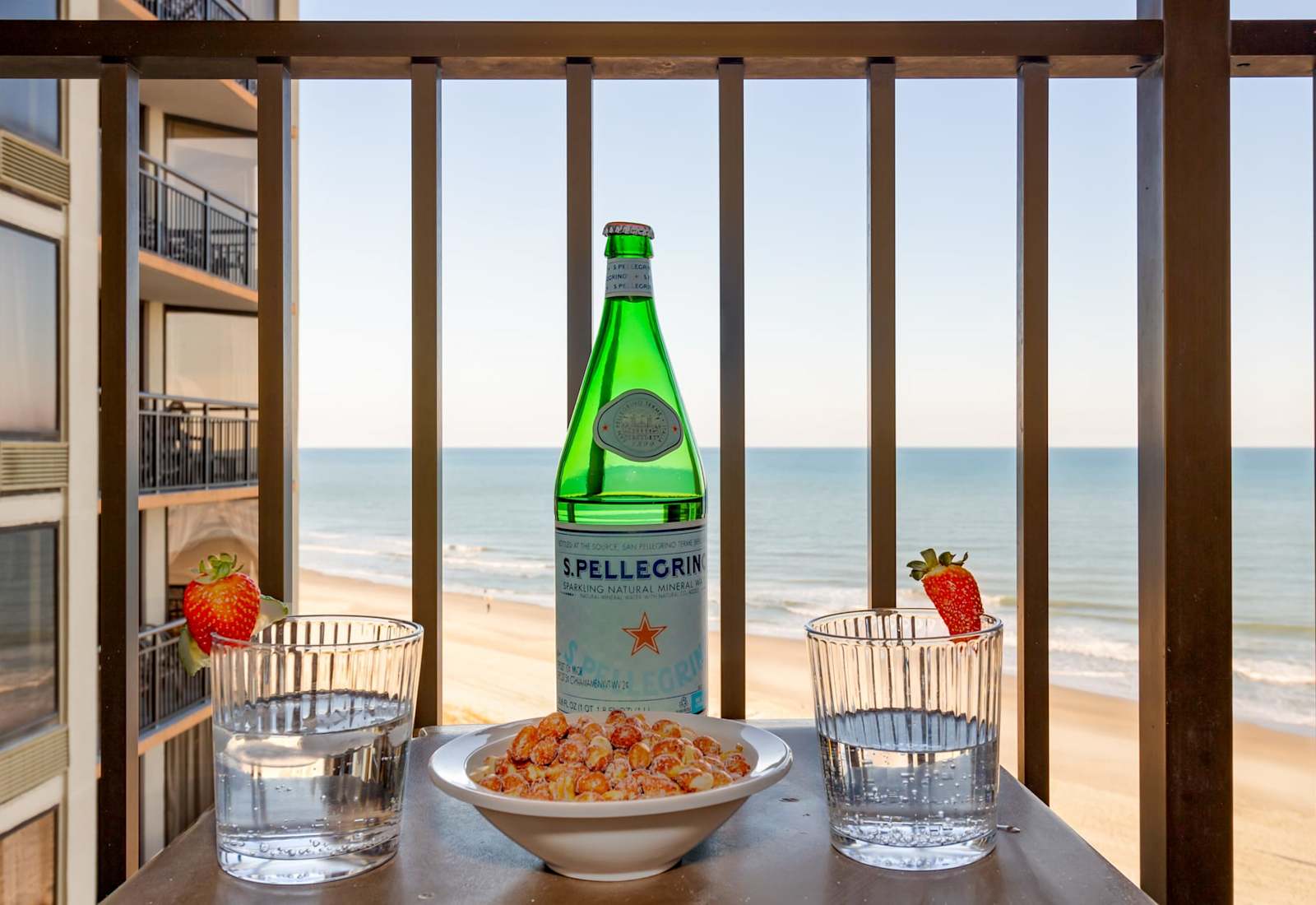 Sip, relax, and soak in the view from your private balcony overlooking the beach and pool. The perfect spot to start your day or unwind with an evening drink as the sun sets over the ocean.