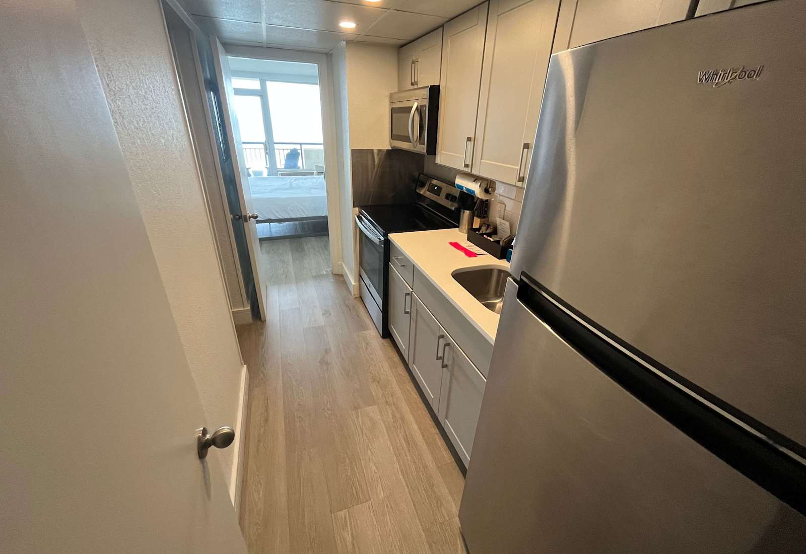 Cook with ease in this stylish, full-featured kitchen featuring stainless steel appliances, modern finishes, and everything you need for a comfortable home-away-from-home experience.