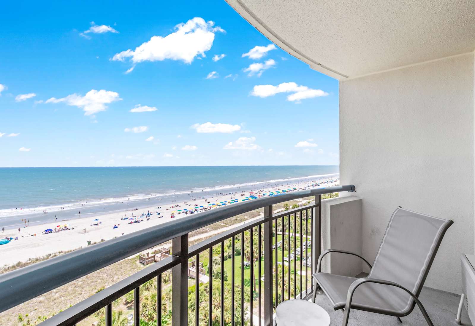 Breathe in the salty air and soak up panoramic ocean views from your private balcony. Perfect for morning coffee or sunset unwinding, this Myrtle Beach gem puts you just steps from the shore and all the coastal vibes you crave.
