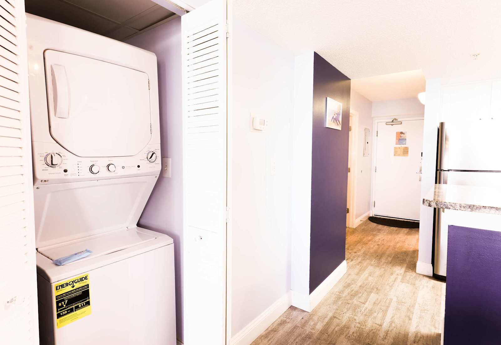 Use the in-room utilities to neatly pack your suitcase with clean clothes before heading home. Besides, the last thing you want to do when coming home from a week long stay at the beach are five loads of laundry!