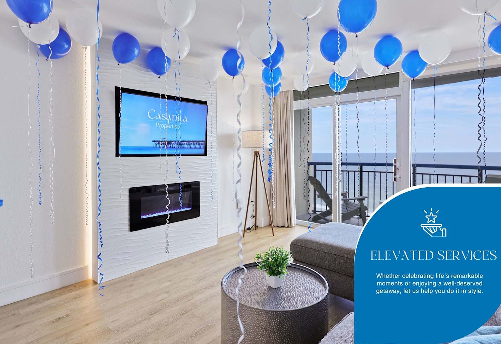 Celebrate in style at our stunning beachfront property, perfect for creating unforgettable moments. With elegant decor, ocean views, and customizable experiences, it’s ideal for special occasions or relaxing getaways.