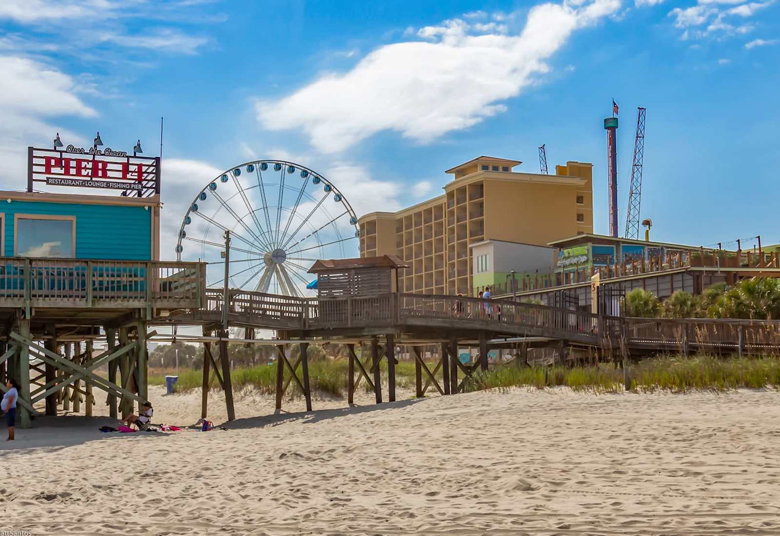 Enjoy the vibrant atmosphere of the bustling boardwalk, with plenty of shops, restaurants, and entertainment options. 
