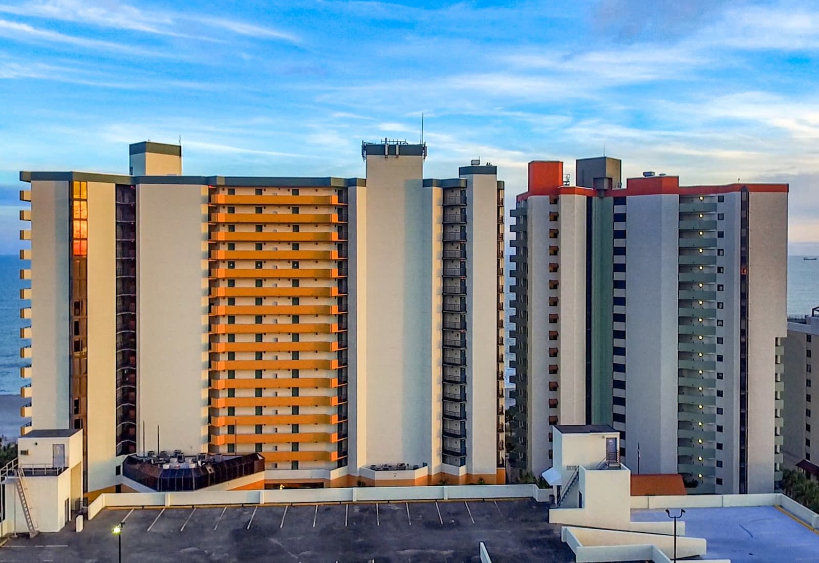 Stay in the heart of Myrtle Beach at this oceanfront high-rise resort, just steps from the sand. Enjoy top-notch amenities, breathtaking views, and unbeatable access to dining, entertainment, and the boardwalk.