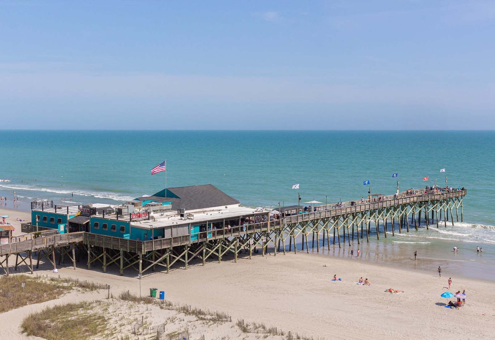 Enjoy stunning ocean views and a vibrant atmosphere at the iconic Myrtle Beach Pier. 
