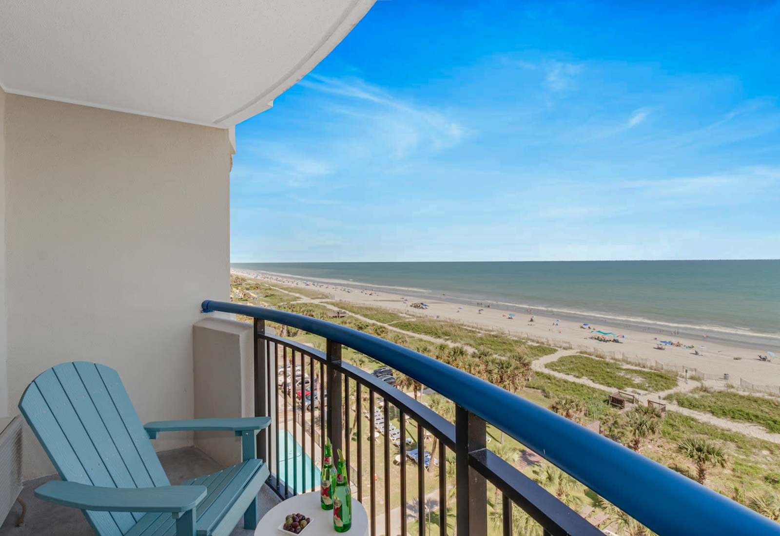 Take in breathtaking ocean views from your private balcony—perfect for morning coffee, sunset wine, or simply unwinding in the sea breeze from the comfort of your cozy Adirondack chair.