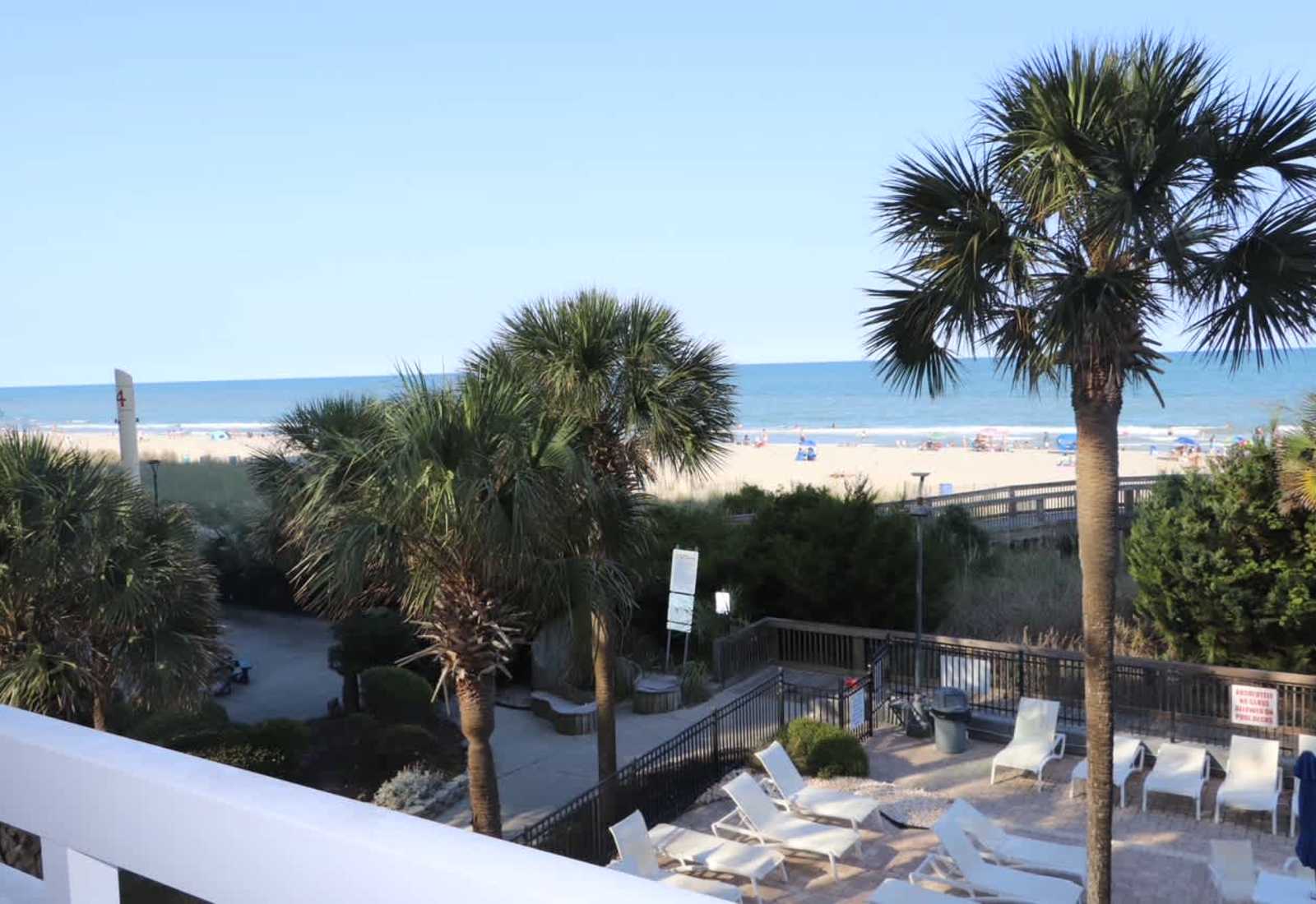 Relax and enjoy the ocean breeze — the beach is just steps away.