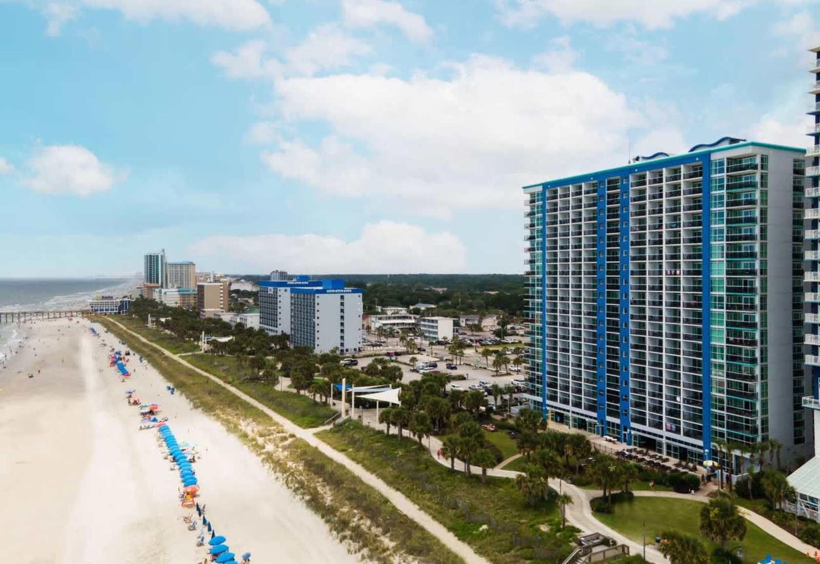 Enjoy a prime oceanfront stay at Bay View Resort, right on the beach and close to the best of Myrtle Beach.