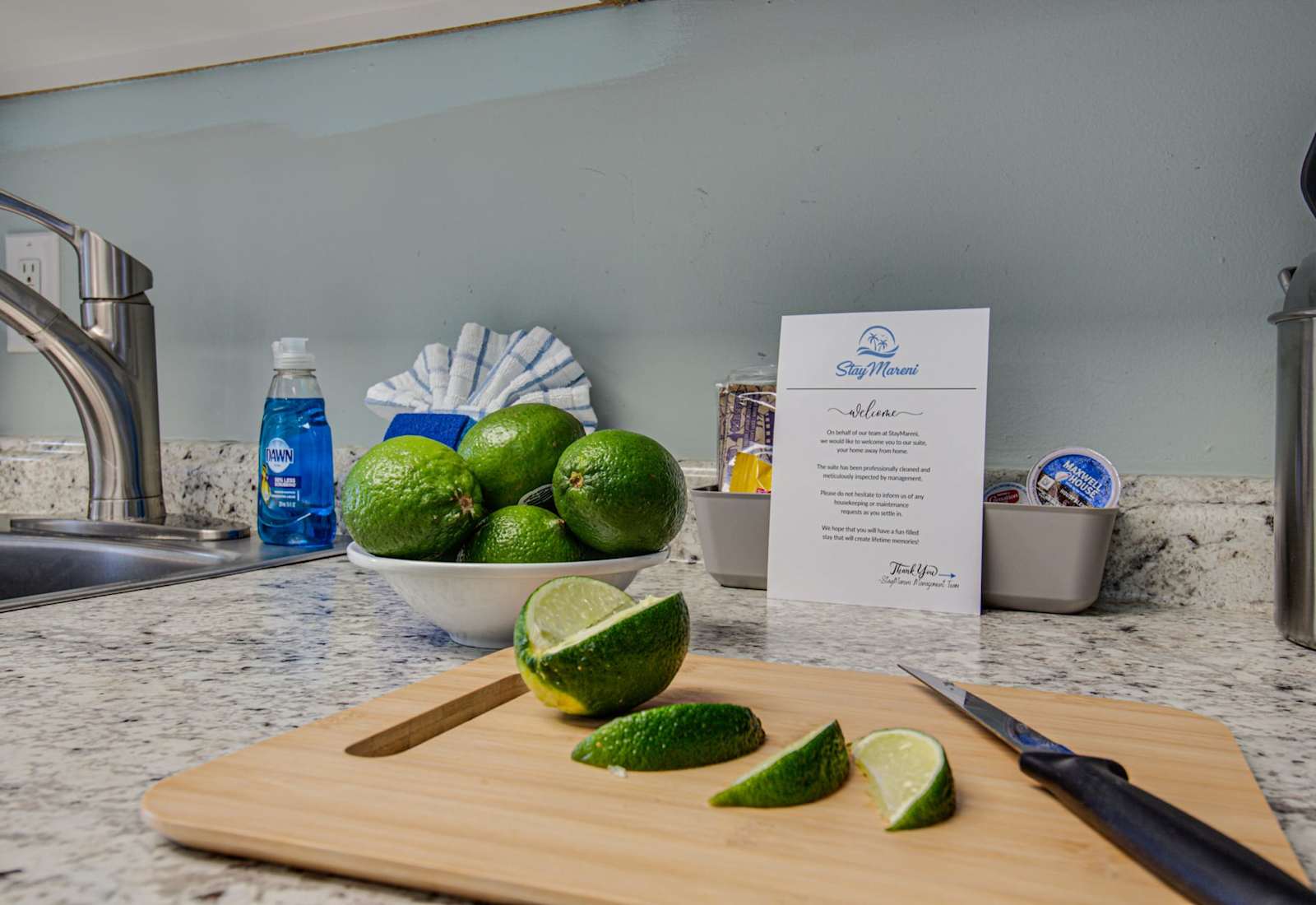 Welcome to your home away from home! Enjoy a personalized experience with complimentary beverages and a warm, thoughtful note from our team. Your comfort is our priority, ensuring a memorable stay from the moment you arrive!