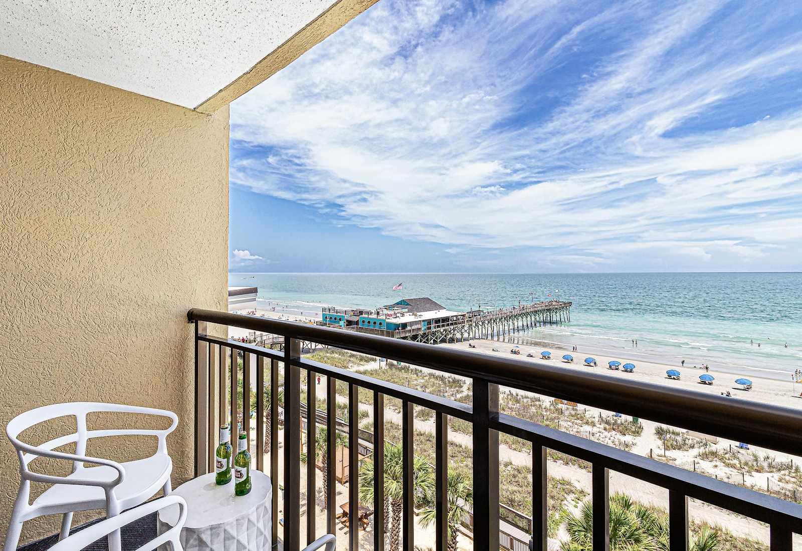 Enjoy breathtaking ocean views and a cool breeze from your private balcony.
