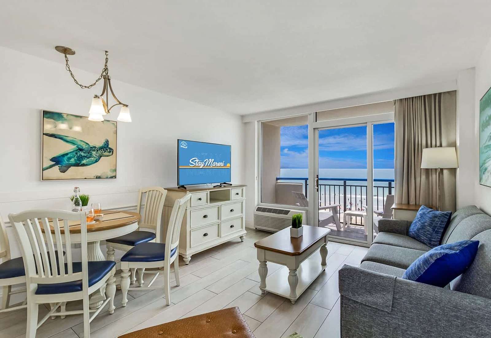 Where ocean views meet cozy vibes—wake up to waves, dine with sea breezes, and unwind with sunsets from your private balcony. Your beachfront escape starts here.