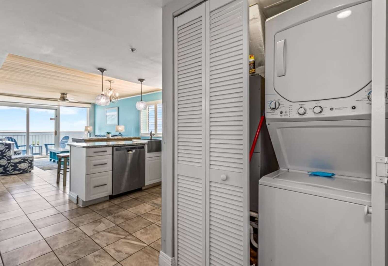 Enjoy the convenience of in-unit laundry during your stay! This space is equipped with a washer and dryer to keep you fresh and ready, so you can focus on relaxing and exploring the beautiful surroundings.