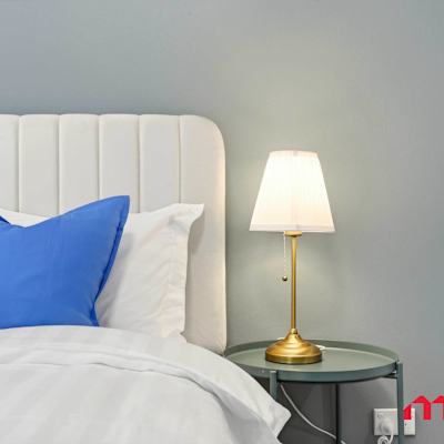 Bedside lamp and cozy setup
