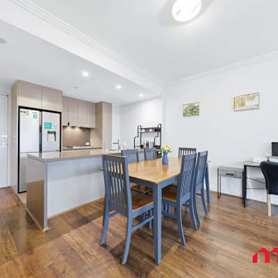Open-plan dining and living space