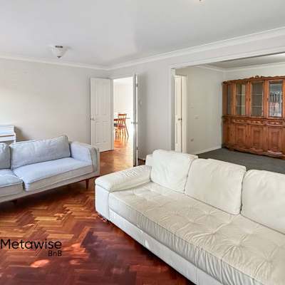 Comfortable living area with sofa