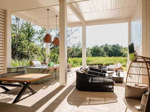 Modern Coastal Home with Heated Pool photo 44