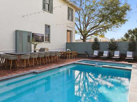 Grand 8BR NOLA Estate | Heated Pool & Spa photo 46
