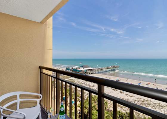 Enjoy breathtaking ocean views and a cool breeze from your private balcony.