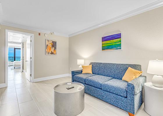Relax and unwind in the spacious living area, perfect for cozy evenings in. 
