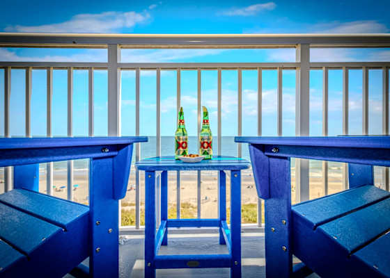 Cheers to breathtaking ocean views! Savor refreshing drinks and snacks on your private balcony as the sea breeze and endless blue horizon set the perfect vibe for your getaway. Relax, unwind, and enjoy every moment of this seaside retreat