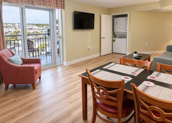 Coastal comfort meets effortless style — a bright, open living space designed for relaxing mornings, ocean breezes, and easy vacation living.