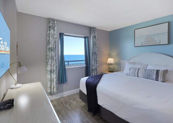 Cozy up in a bed draped with plush linens and stream movies or binge Netflix on the smart TV. Best way to drift off to dreamland after a day full of activities!