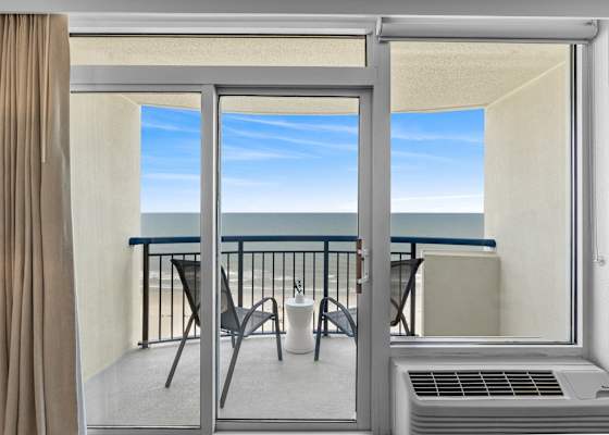 Relax and unwind with panoramic ocean views from your private balcony.