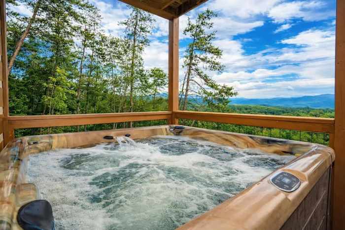 Cabin with Hot Tub photo 3