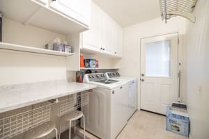Convenient laundry area for longer stays