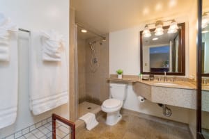 Bright and functional bathroom ready for guests