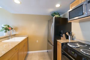 Compact kitchen equipped for everyday meals