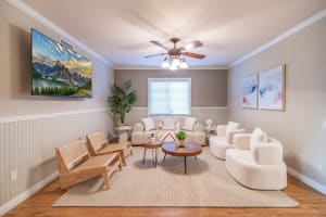 Chic and sophisticated living space