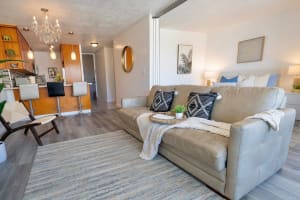 Comfortable living area with soft seating and homey charm